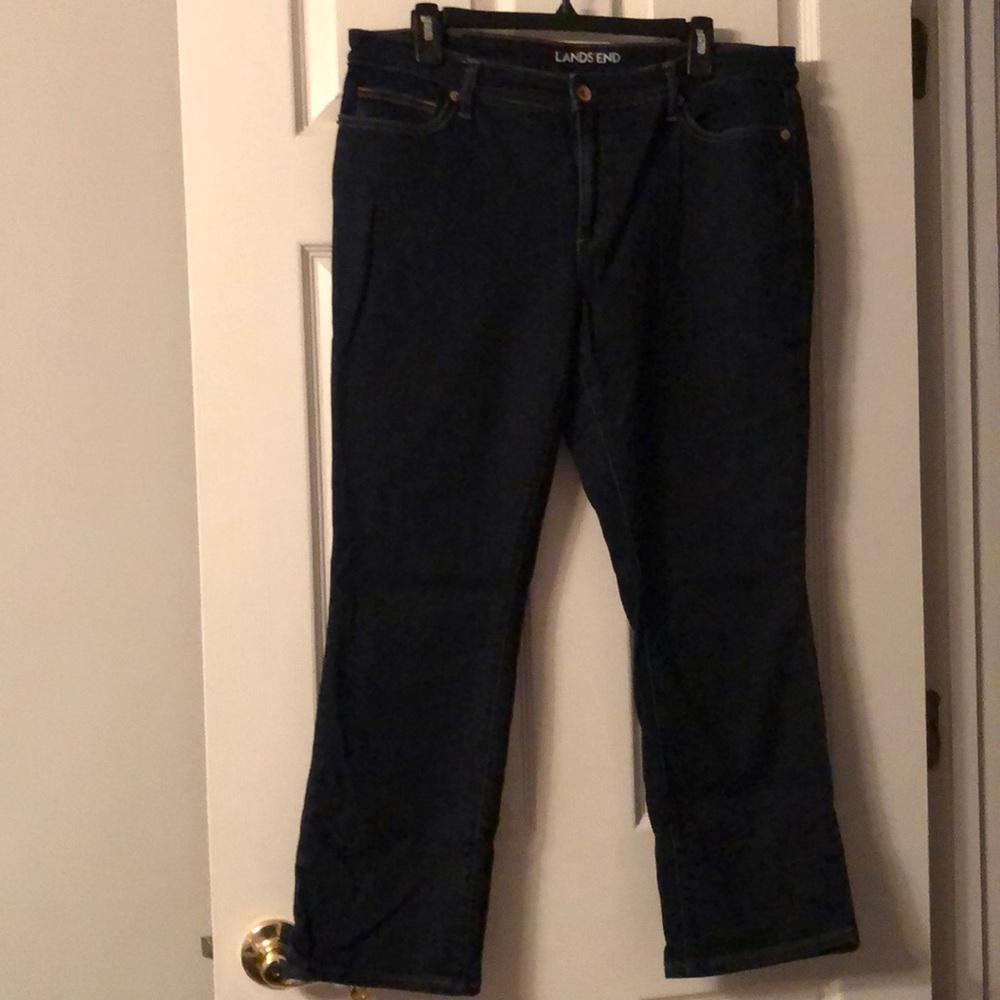 Lands’ End Mid Rise Straight Jean
